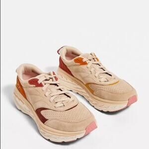 Hoka Bondi L Shifting Sand Suede Trainers